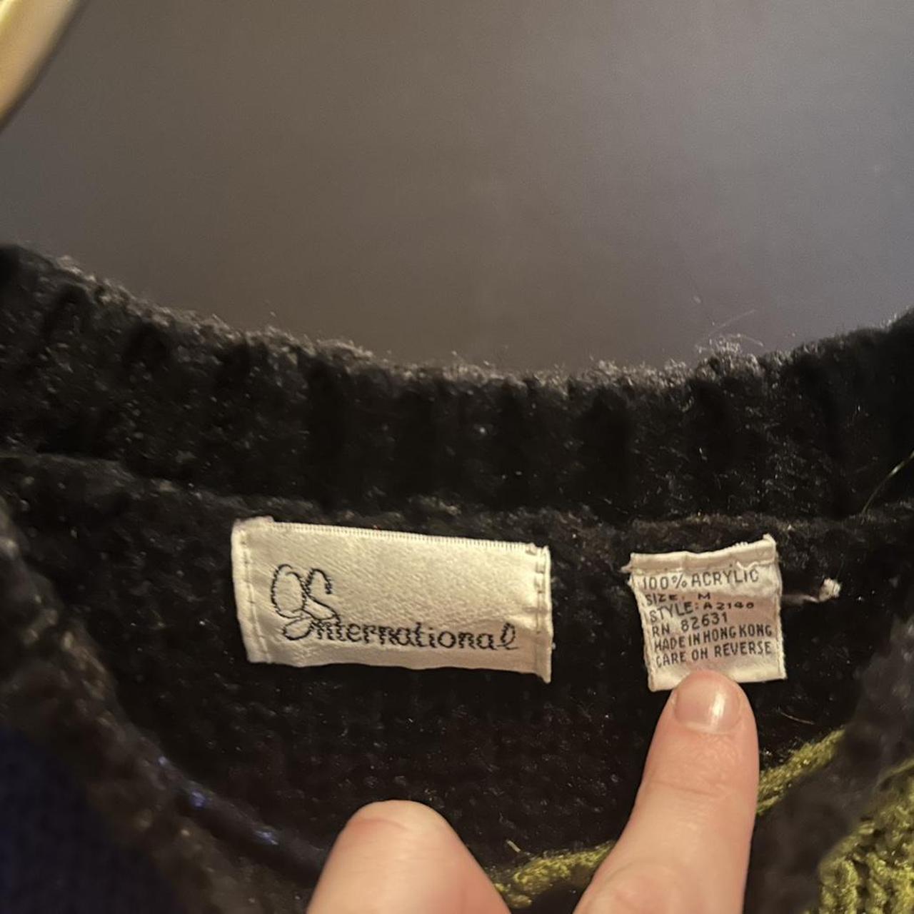 Women's Sweater - Multi - M – Retro 90s sweater w… - image 3