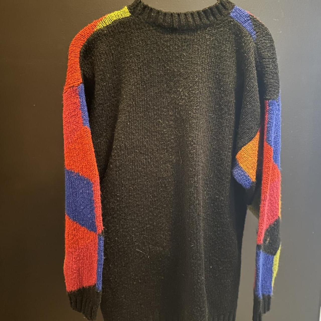 Women's Sweater - Multi - M – Retro 90s sweater w… - image 2