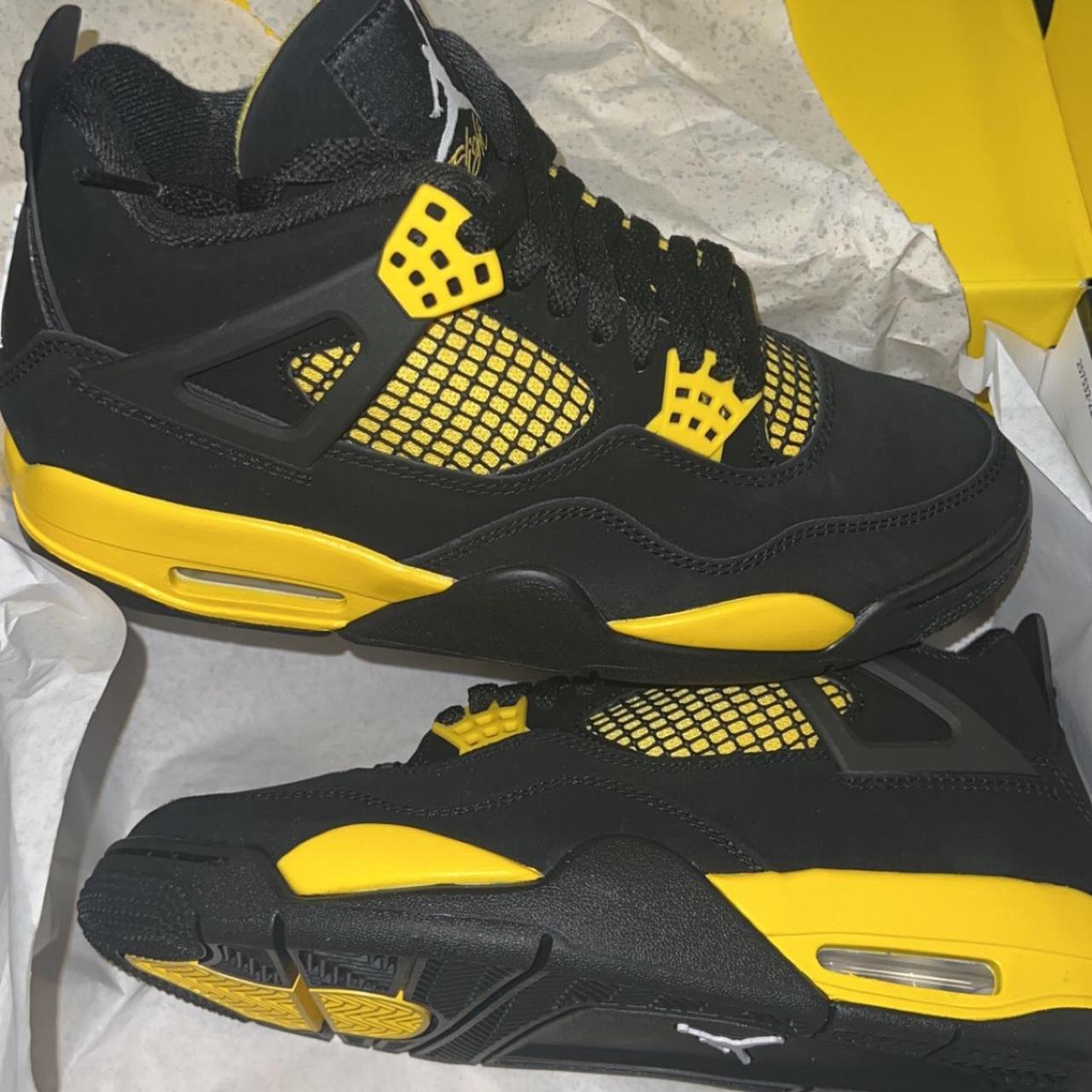 Jordan 4 Thunder yellow Deadstock🔥#deal #jordan4... - Depop