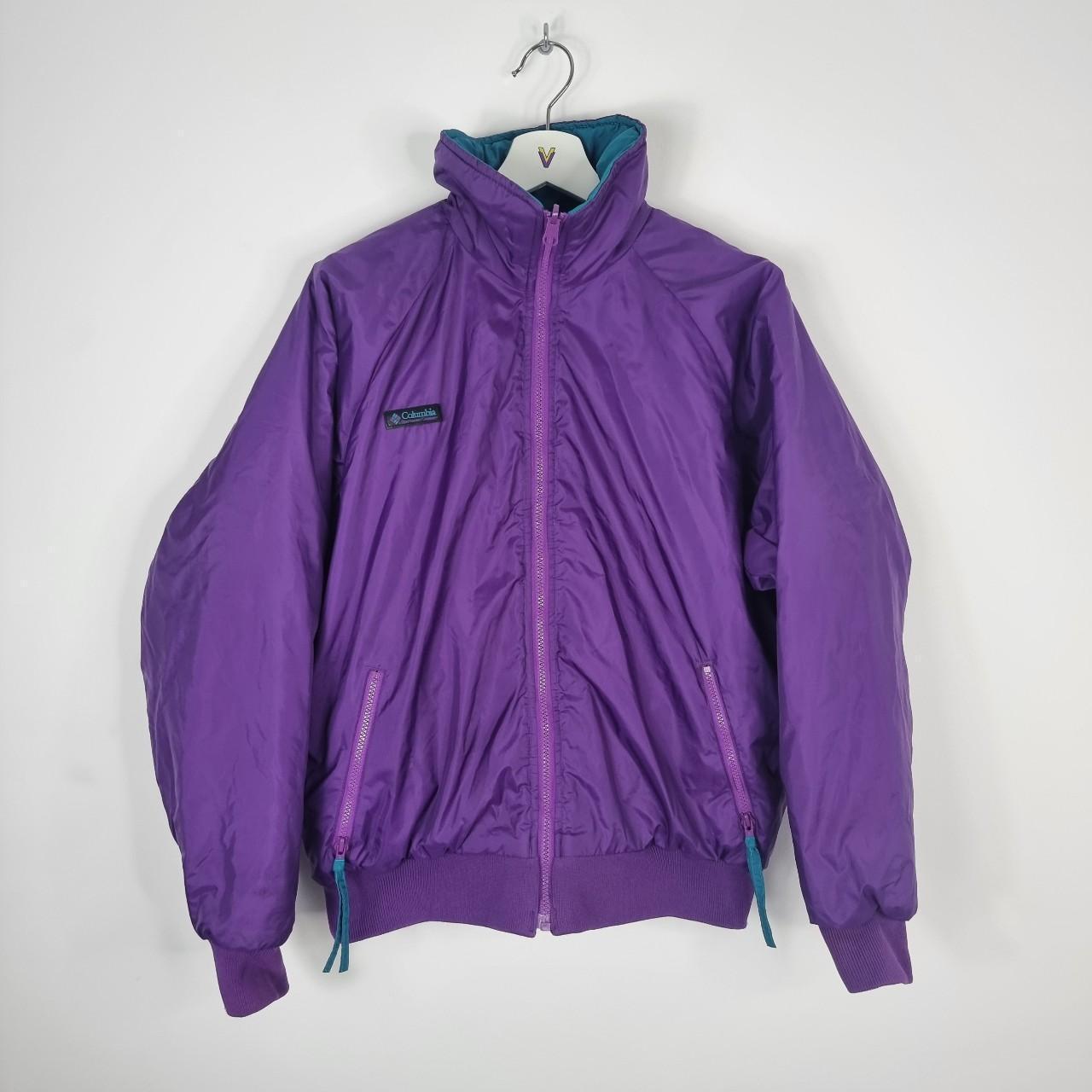 Columbia Sportswear Women's Purple and Blue Jacket | Depop