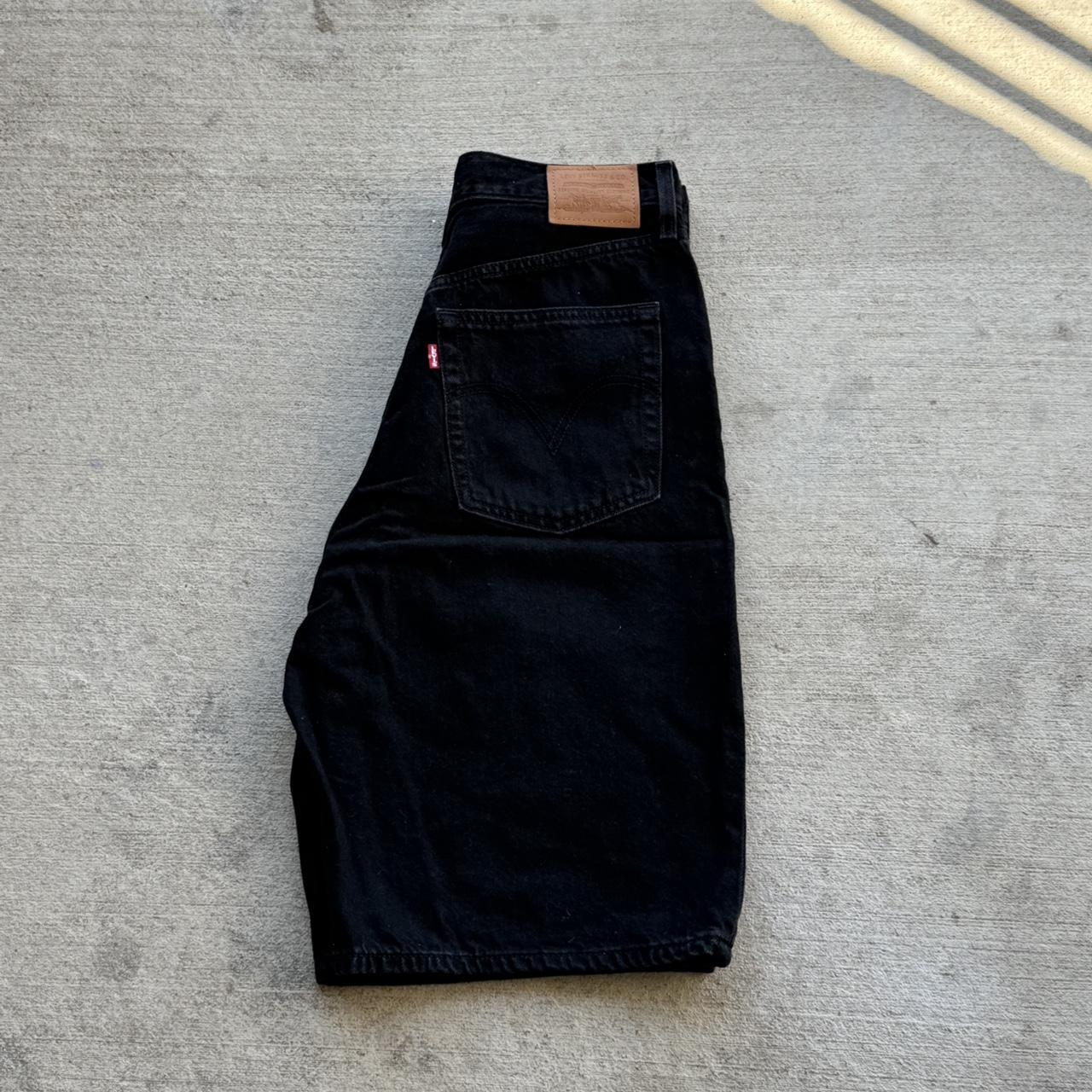 Levi Black Jorts Size High Rise Baggy Depop