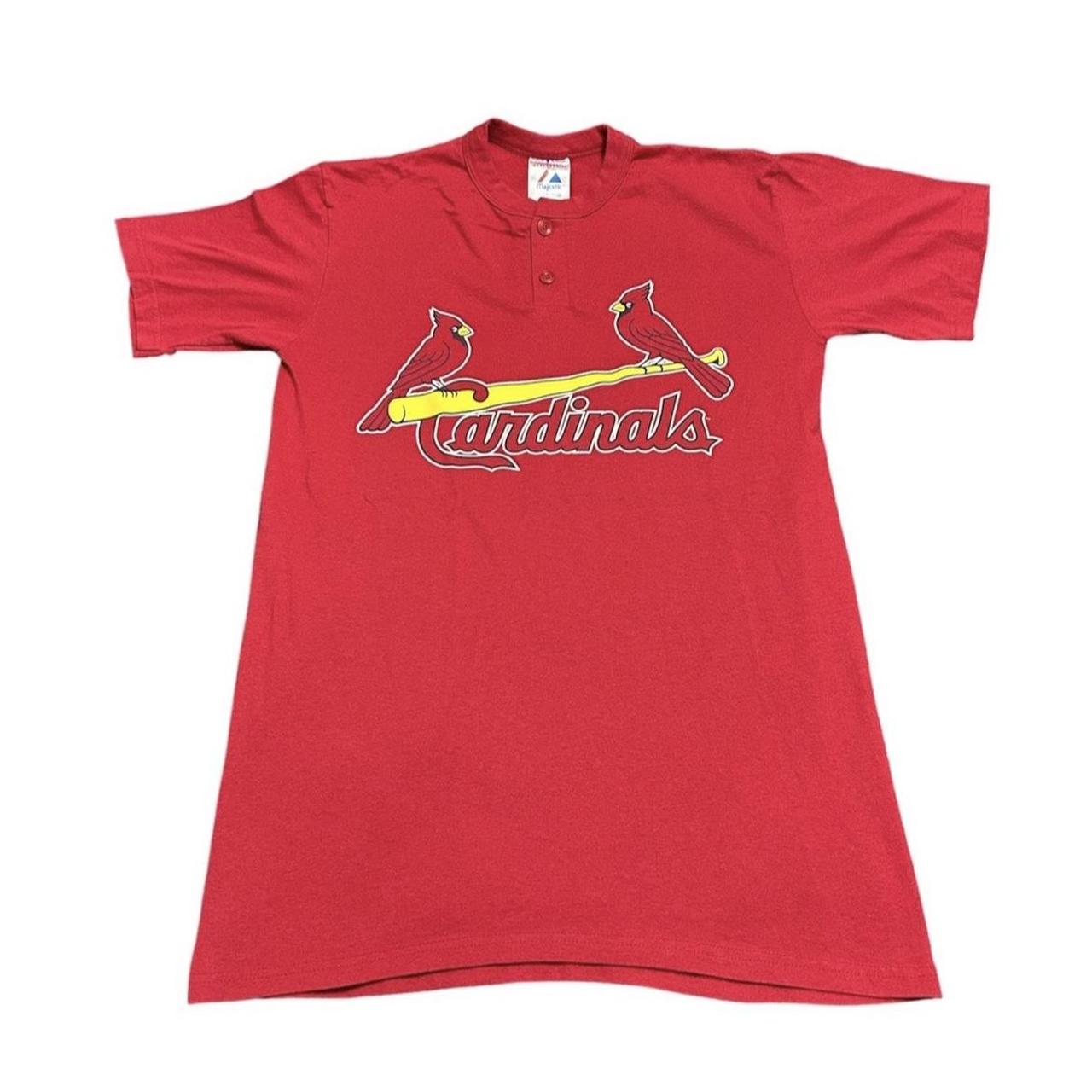 Vintage St. Louis Cardinals MLB Baseball Majestic Mens T-Shirt