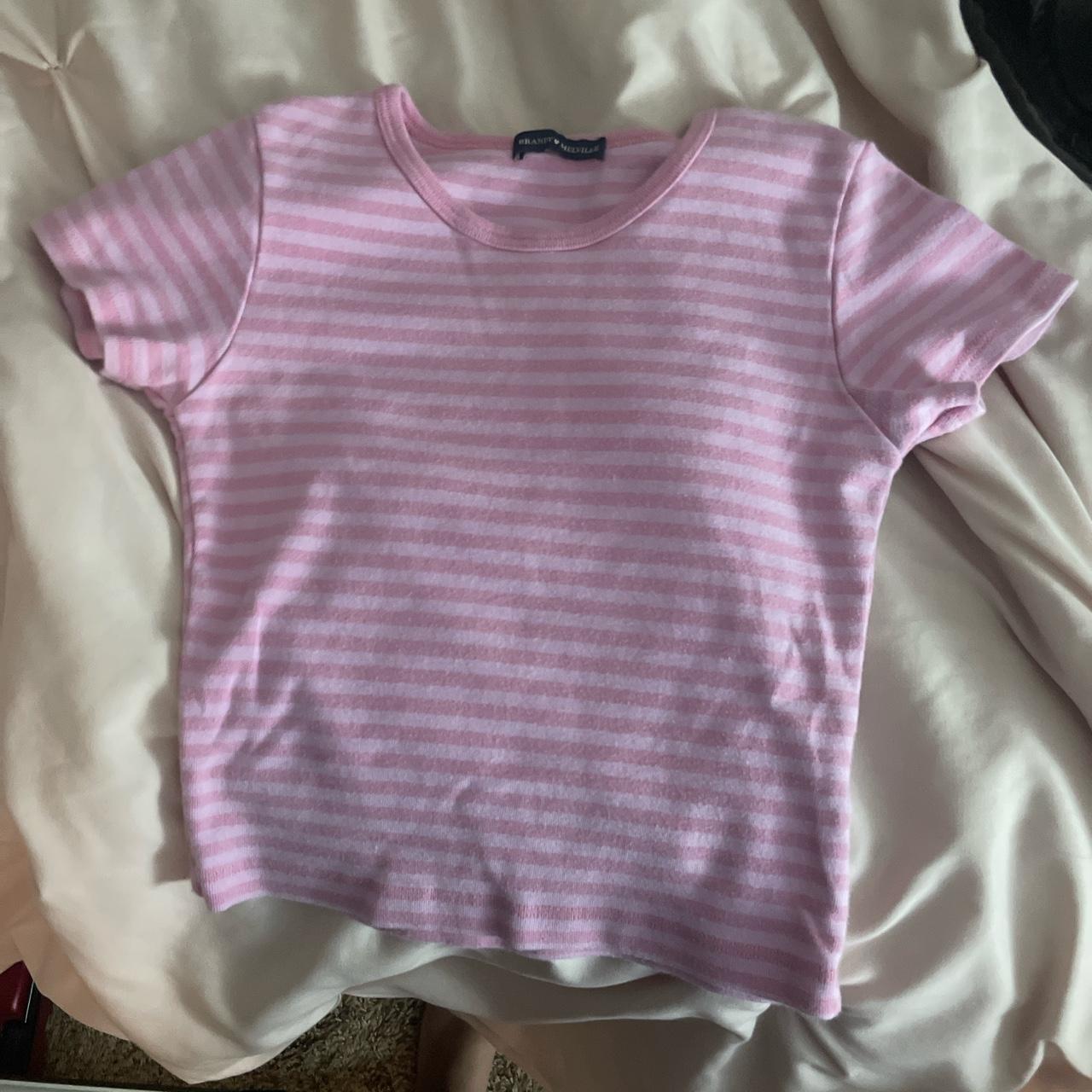 Brandy Melville baby tee lightly worn one size Depop