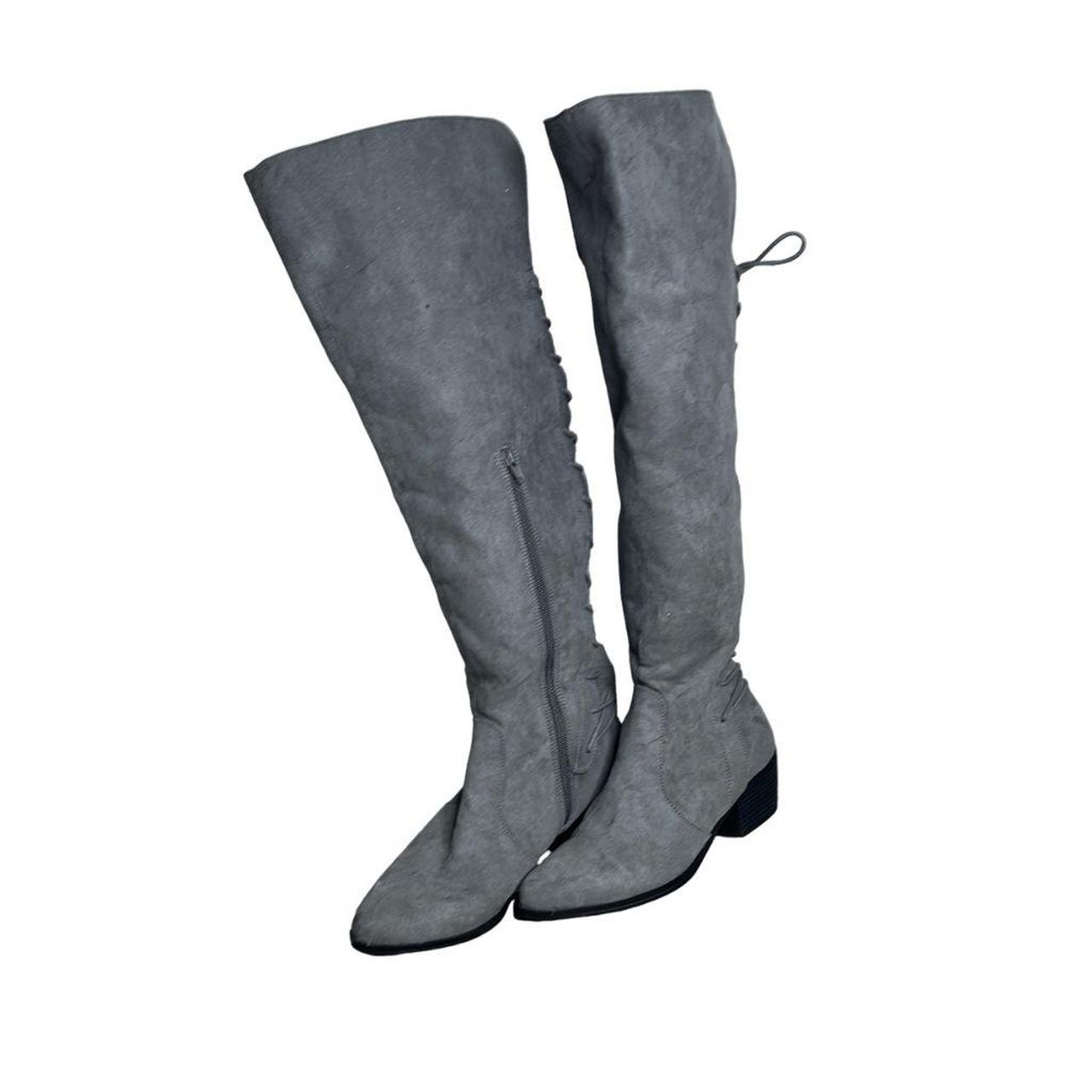 Justfab store gray boots