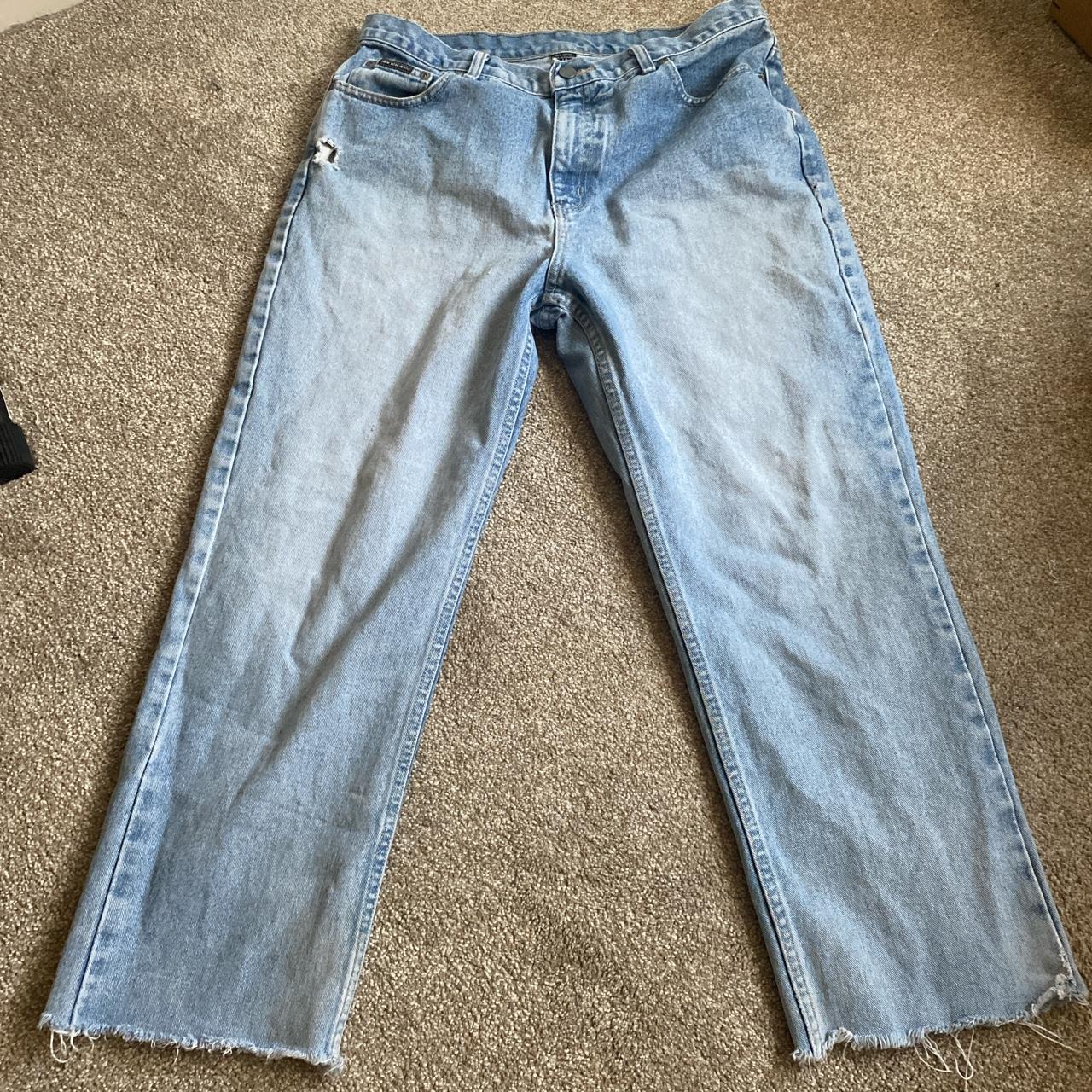 Womens size 14 deals jeans in men's