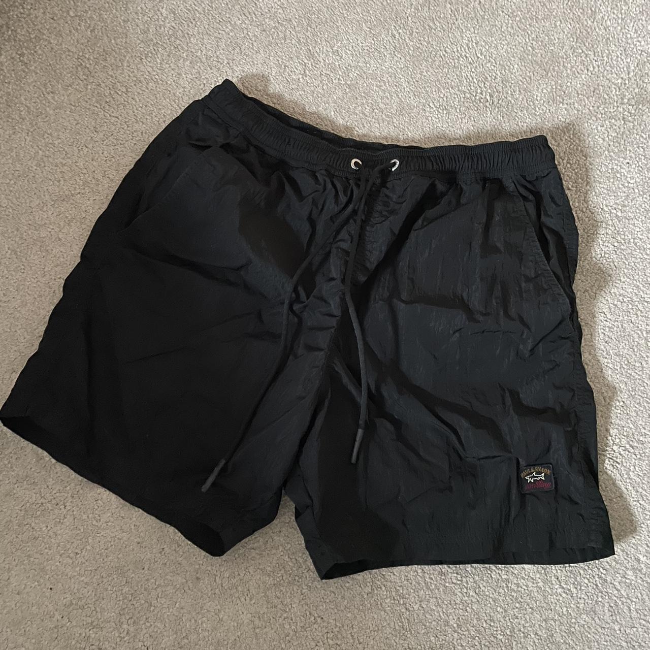 Paul & Shark Swim Shorts Black Shimmer Effect Mens -... - Depop