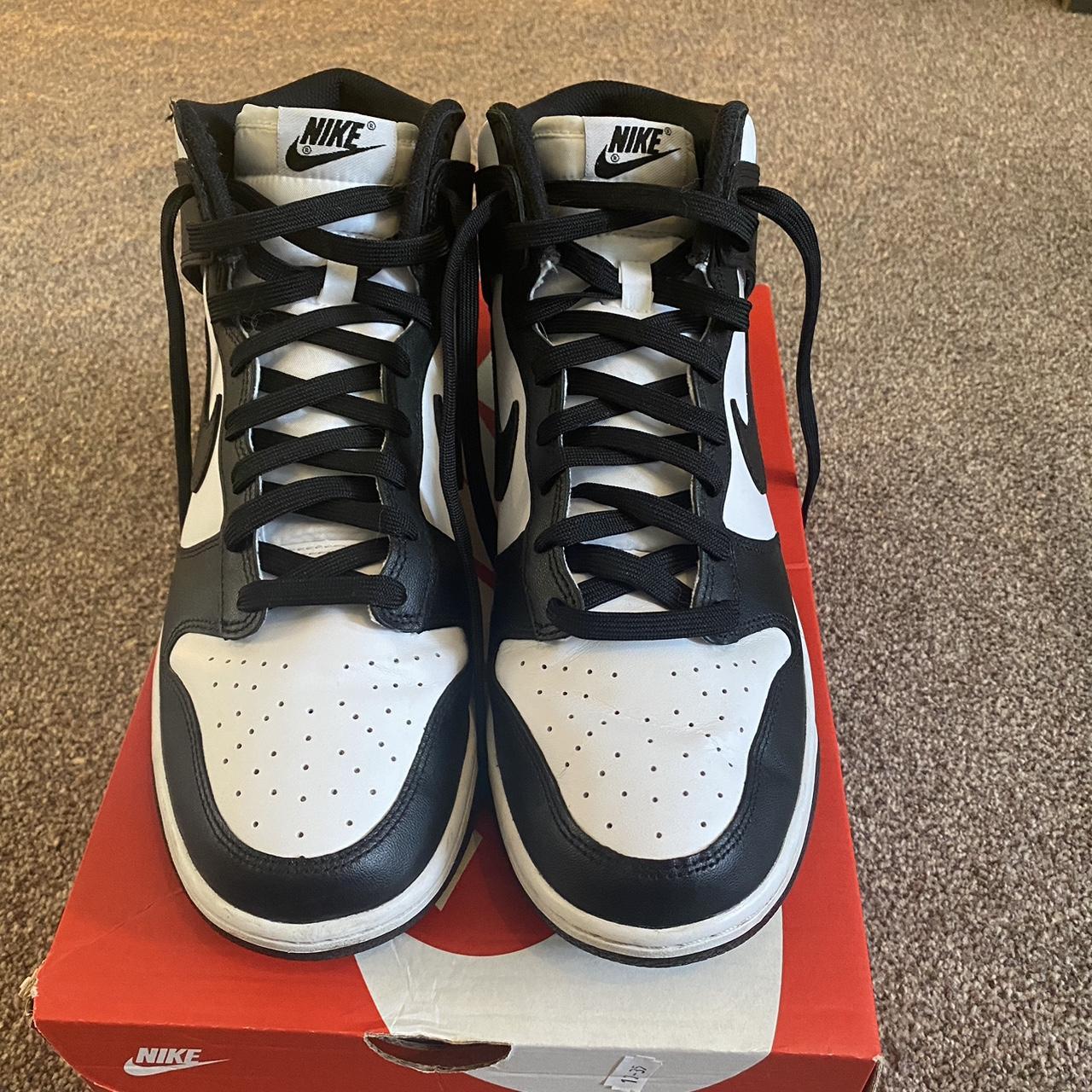 mens nike dunk black white