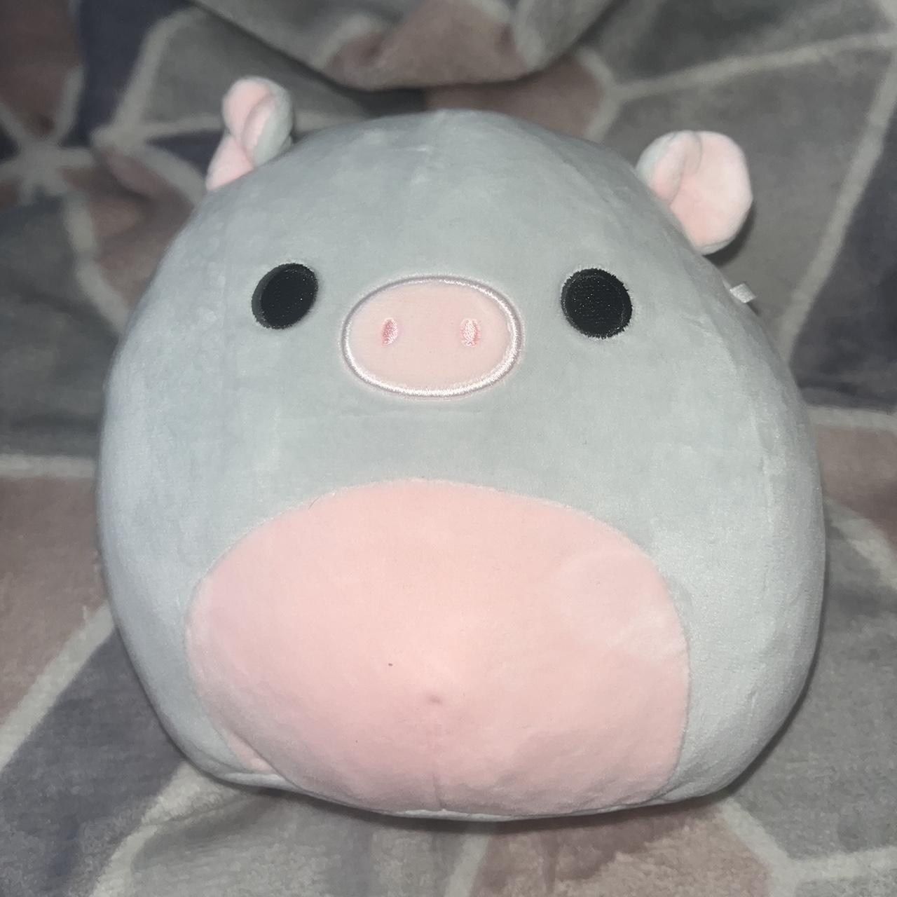 Grey squishmallow pig Excellent condition About... Depop