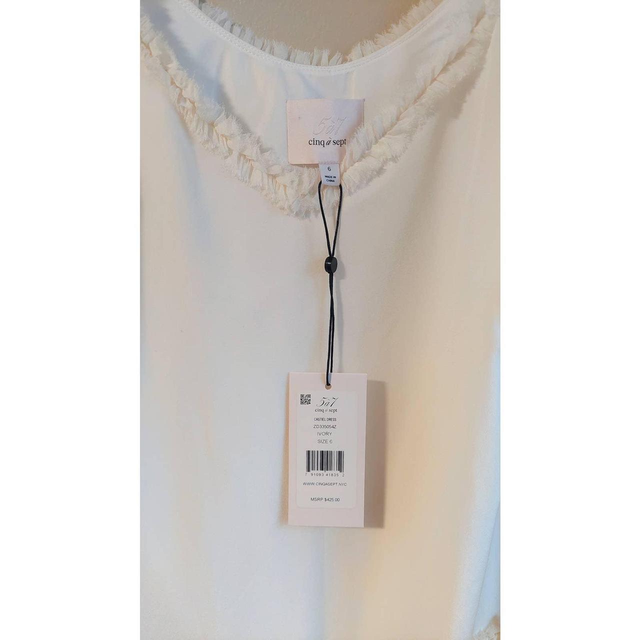 Cinq a Sept Castiel Ivory Dress Women's shops 6 NWT