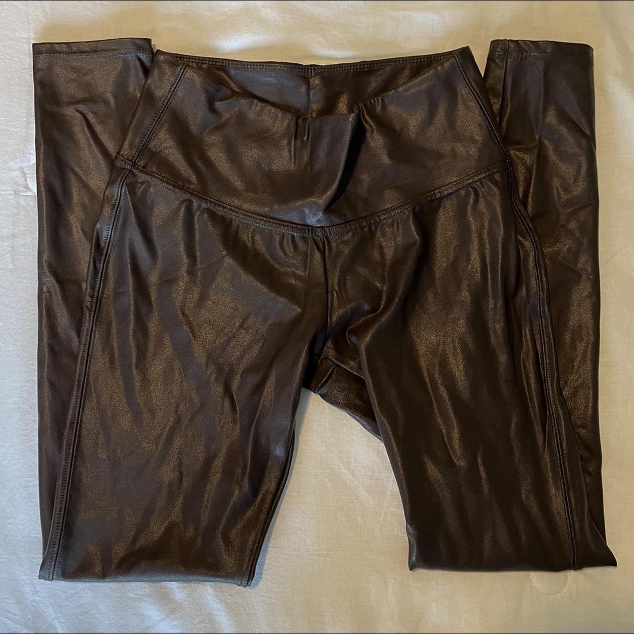 Time And Tru Women's Leggings Brown L(12-14) Pre-Owned