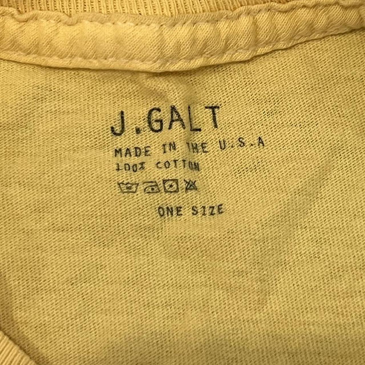 John Galt Brandy Melville Honey Yellow T Shirt In - Depop
