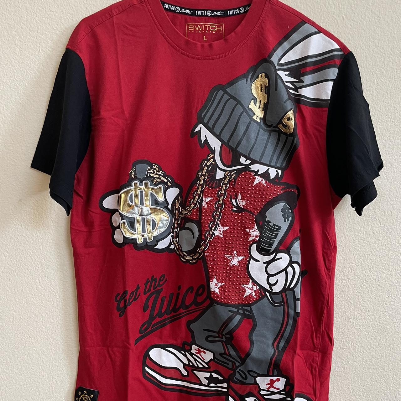 Men's Gangster cartoon looney tunes Bugs Bunny Depop