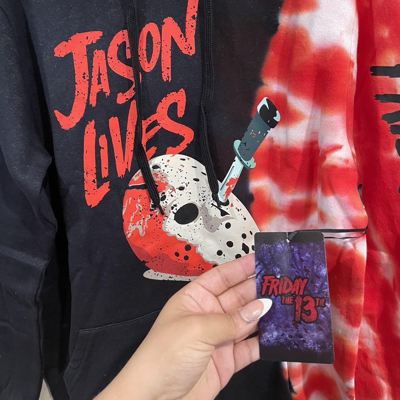 Friday 2024 The 13th Jason Lives Split Tie-Dye Hoodie. Sz. S/M