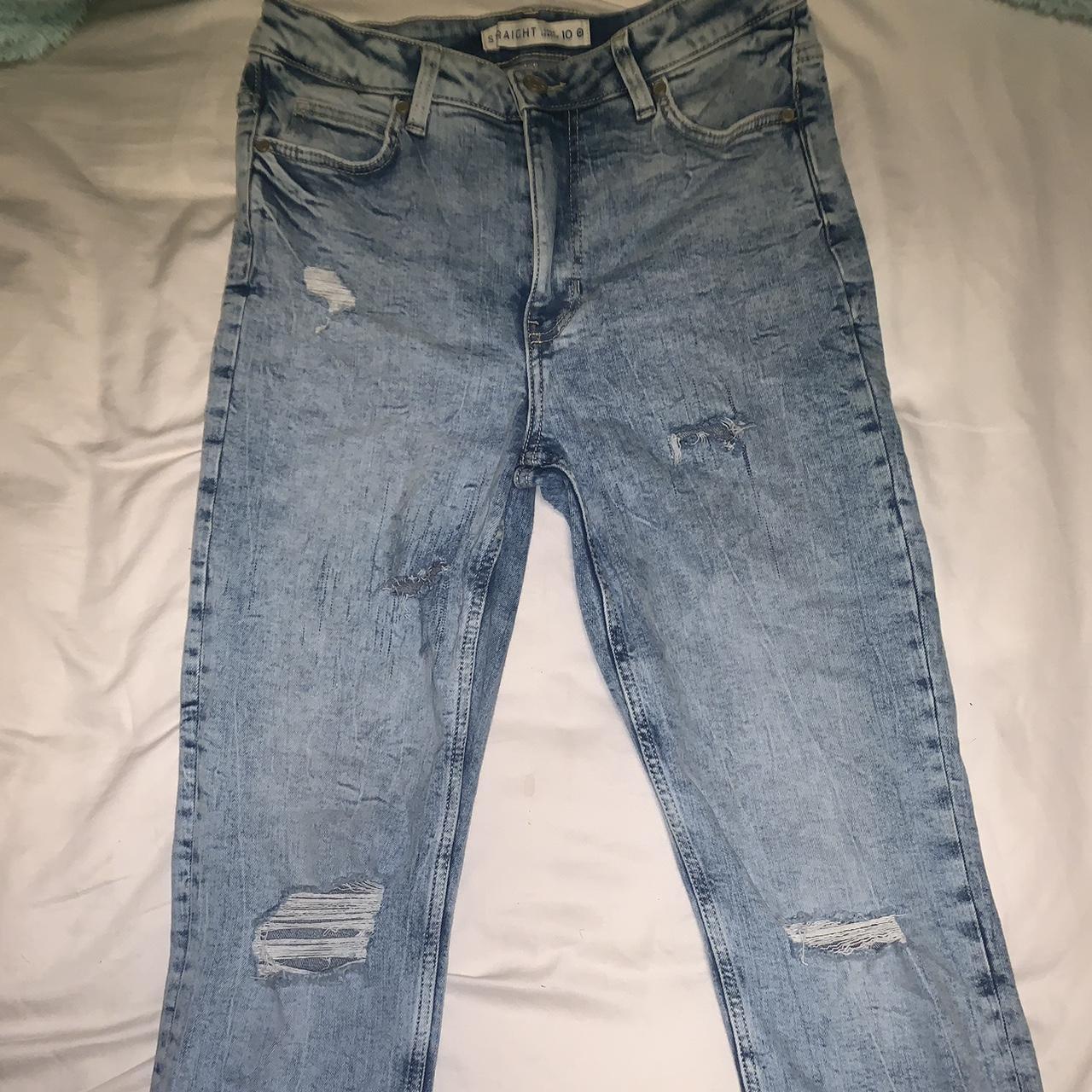 Target jeans worn twice mid rise stretchy. $3 plus... - Depop