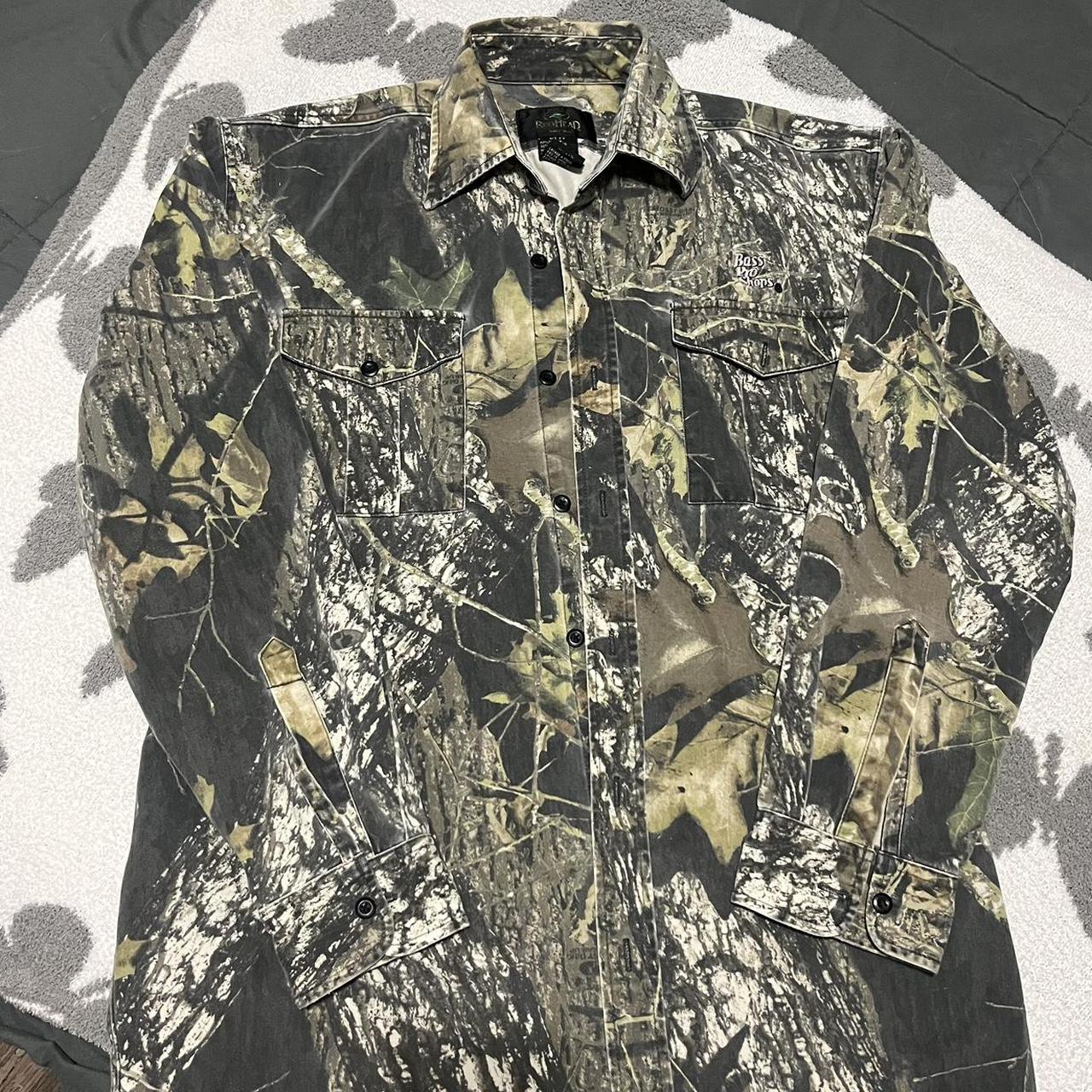 Camo Bass Pro Shop Size Large Tall! Could Be Cropped... - Depop