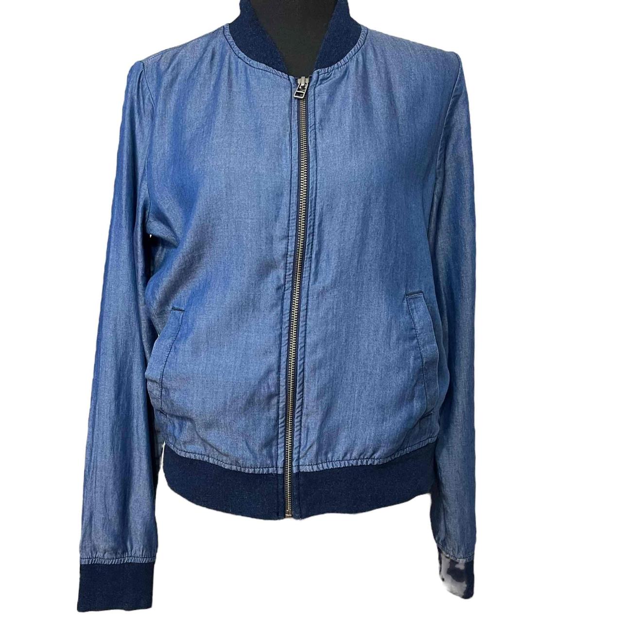 GH Bass Blue Zip Bomber Jacket -Size Small I love... - Depop