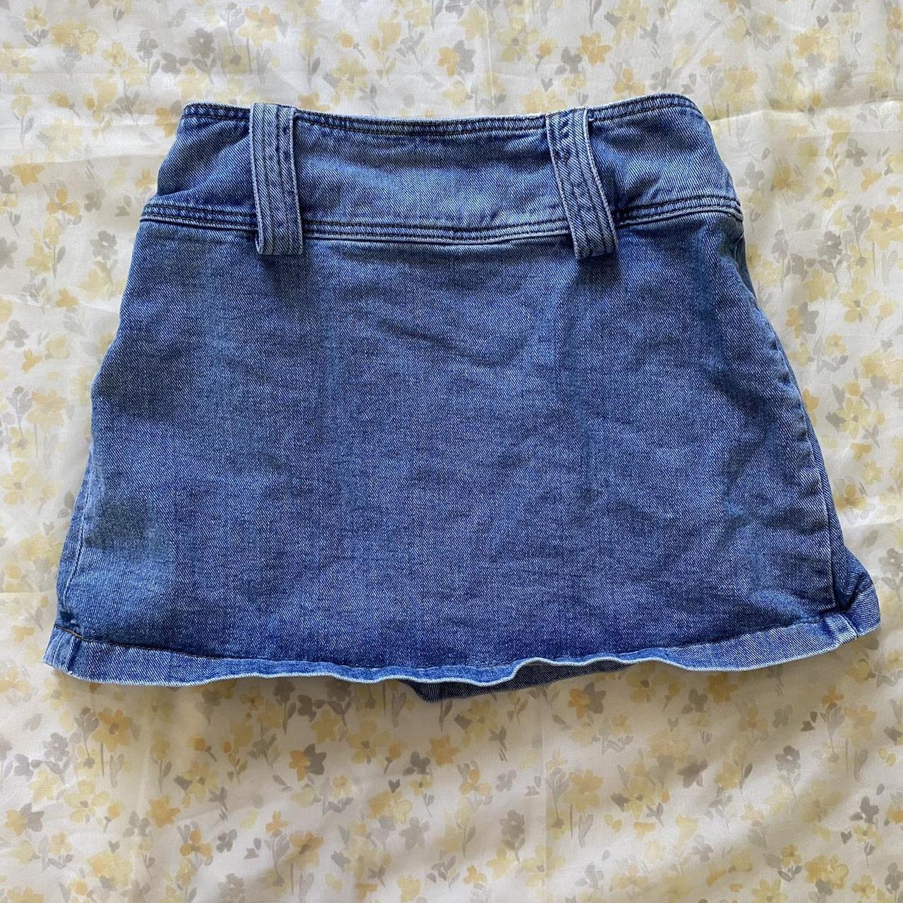 Delias Pleated Denim Mini Skirt Not Sure If This Depop