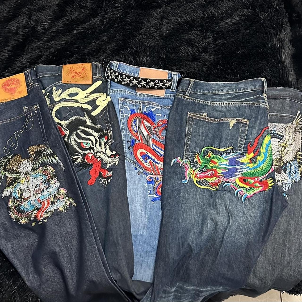 ED HARDY PANTS THIS IS JUST AN EXPOSURE POST DO NOT... - Depop