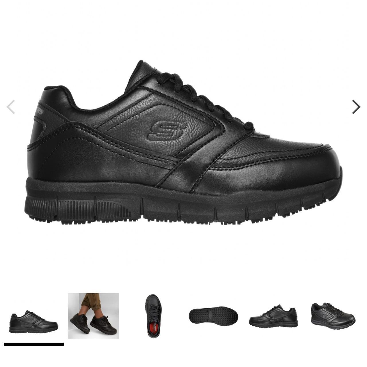 skechers nonslip / slip resistant black... Depop