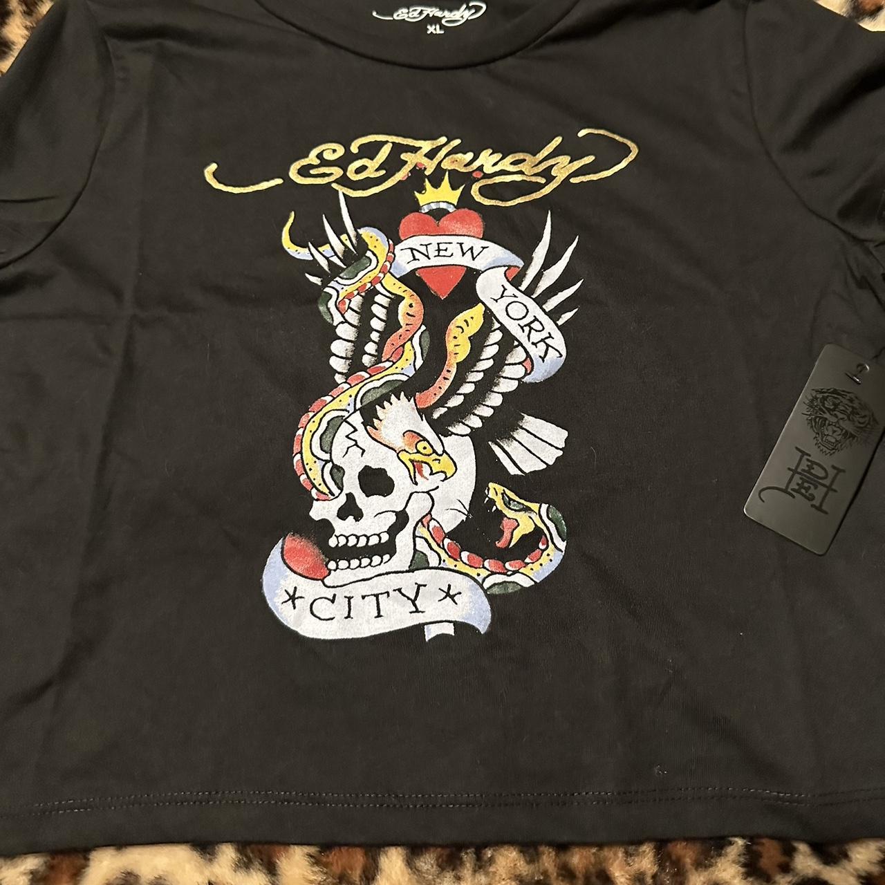 Ed Hardy skull and eagle shirt #edhardy #y2k #2000s - Depop