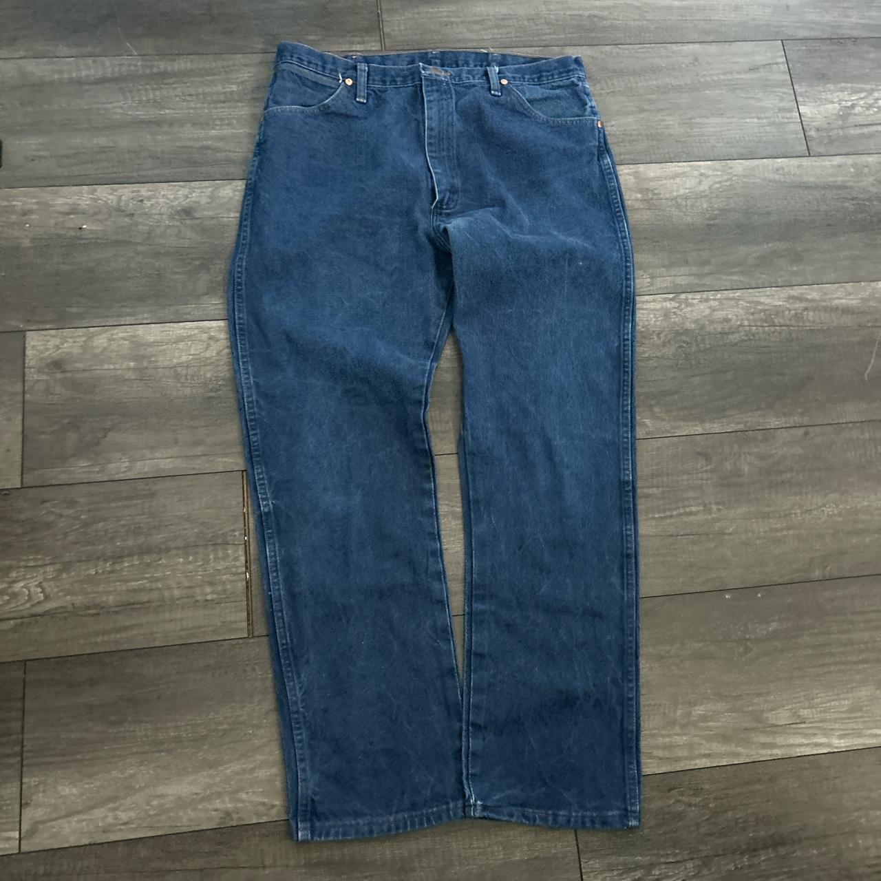 Wrangler Men's Blue Jeans | Depop