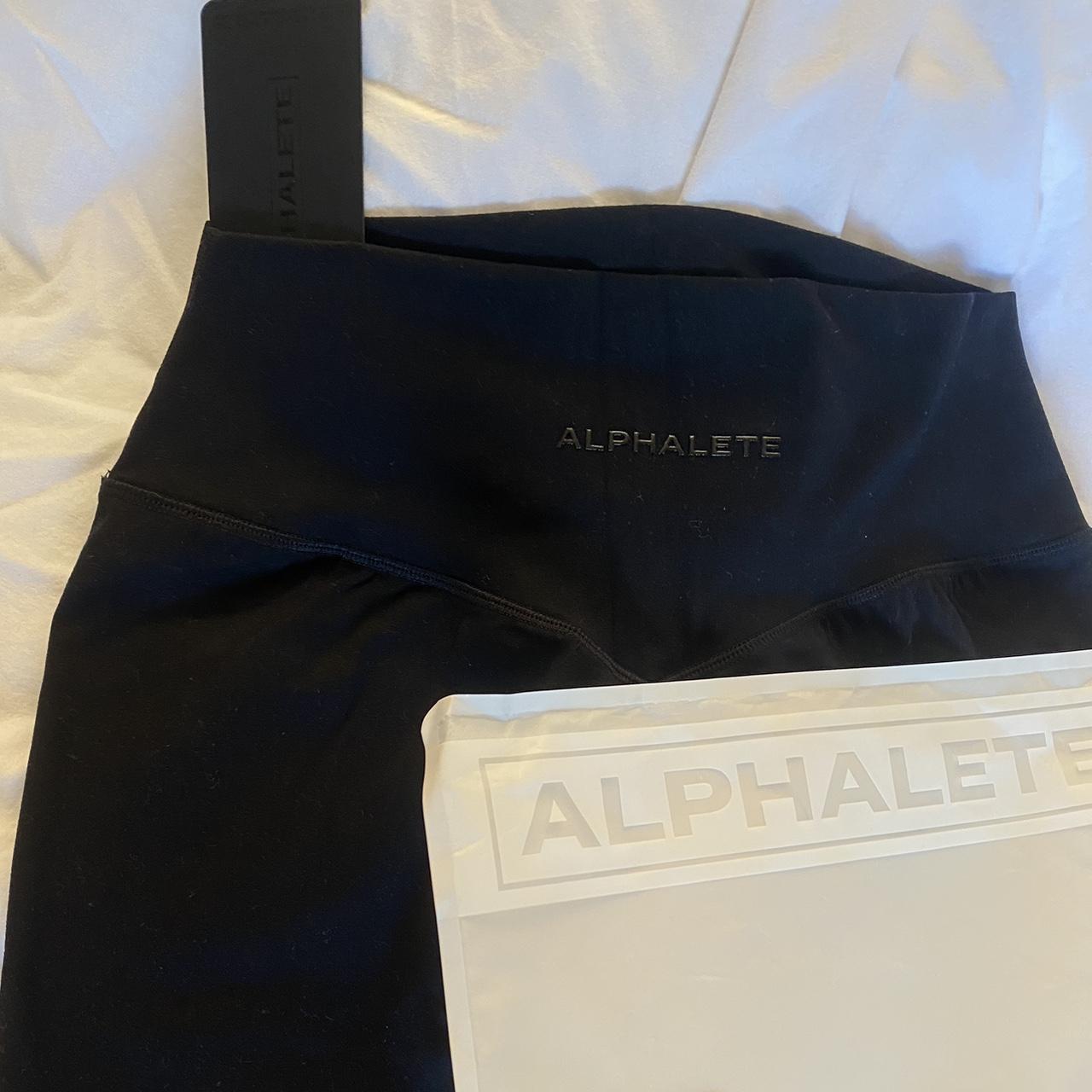 Alphalete Women's Black Leggings Depop