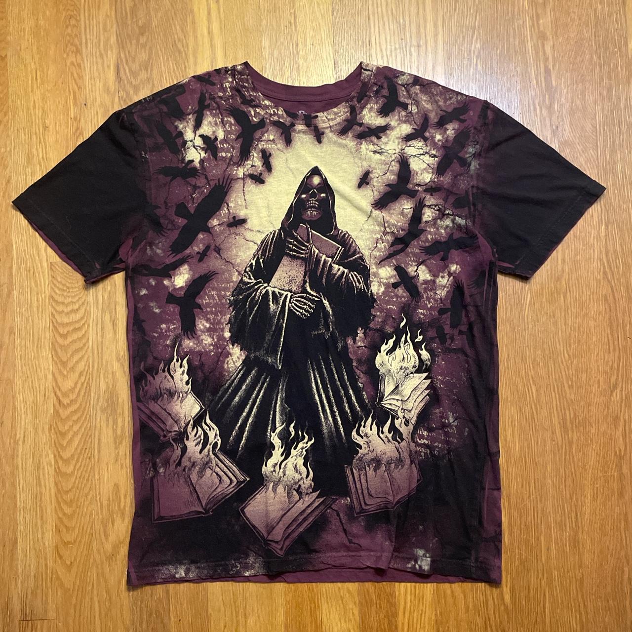 T-shirt Uomo Rebel Saints By Affliction DIONNE Angle Wings Rossa S-4XL - Foto 2