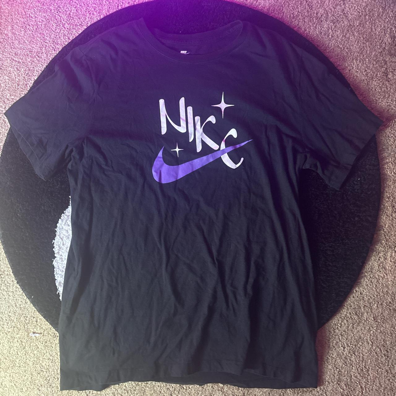 Nike black and purple shirt best sale