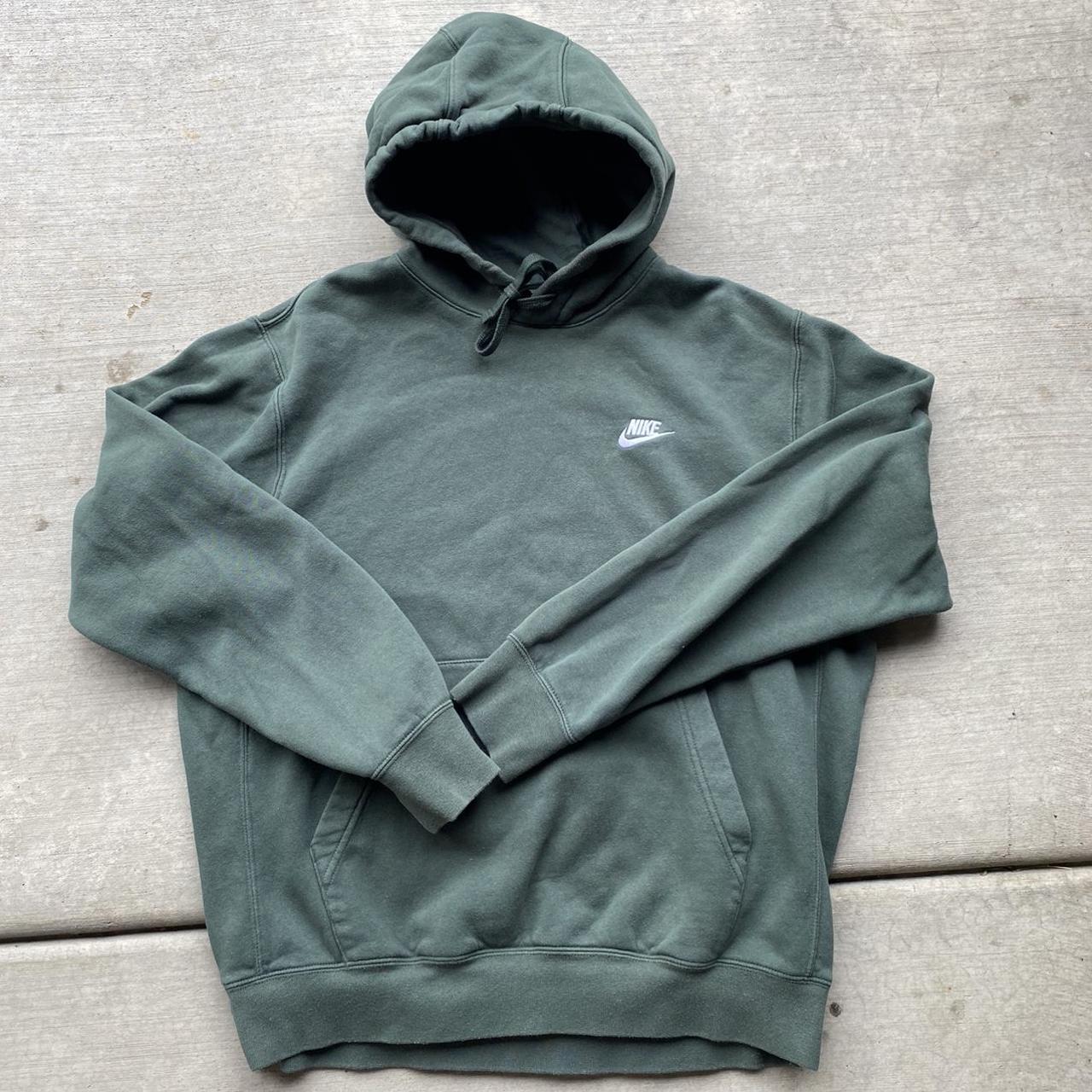 mens nike hoodie green