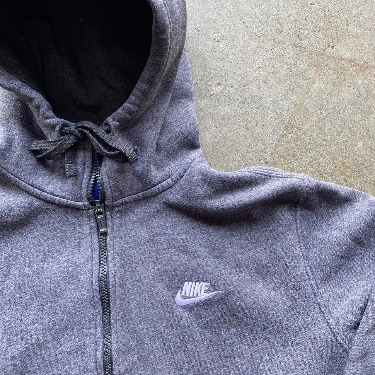 mens grey nike hoodie zip