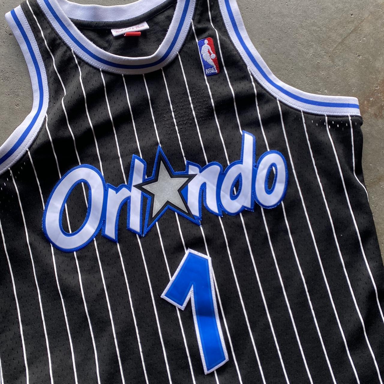 Champion Orlando Hardaway basketball jersey Black - Depop