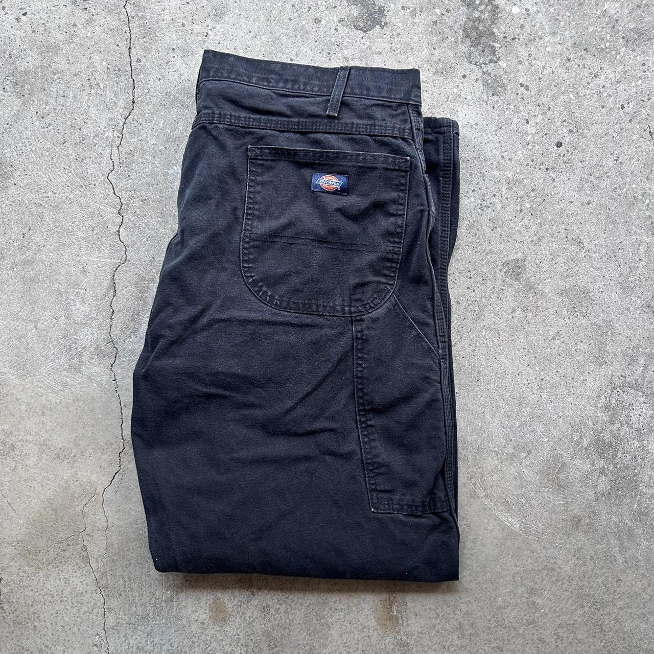 Vintage Dickies Black Carpenter Pants 38 x... Depop
