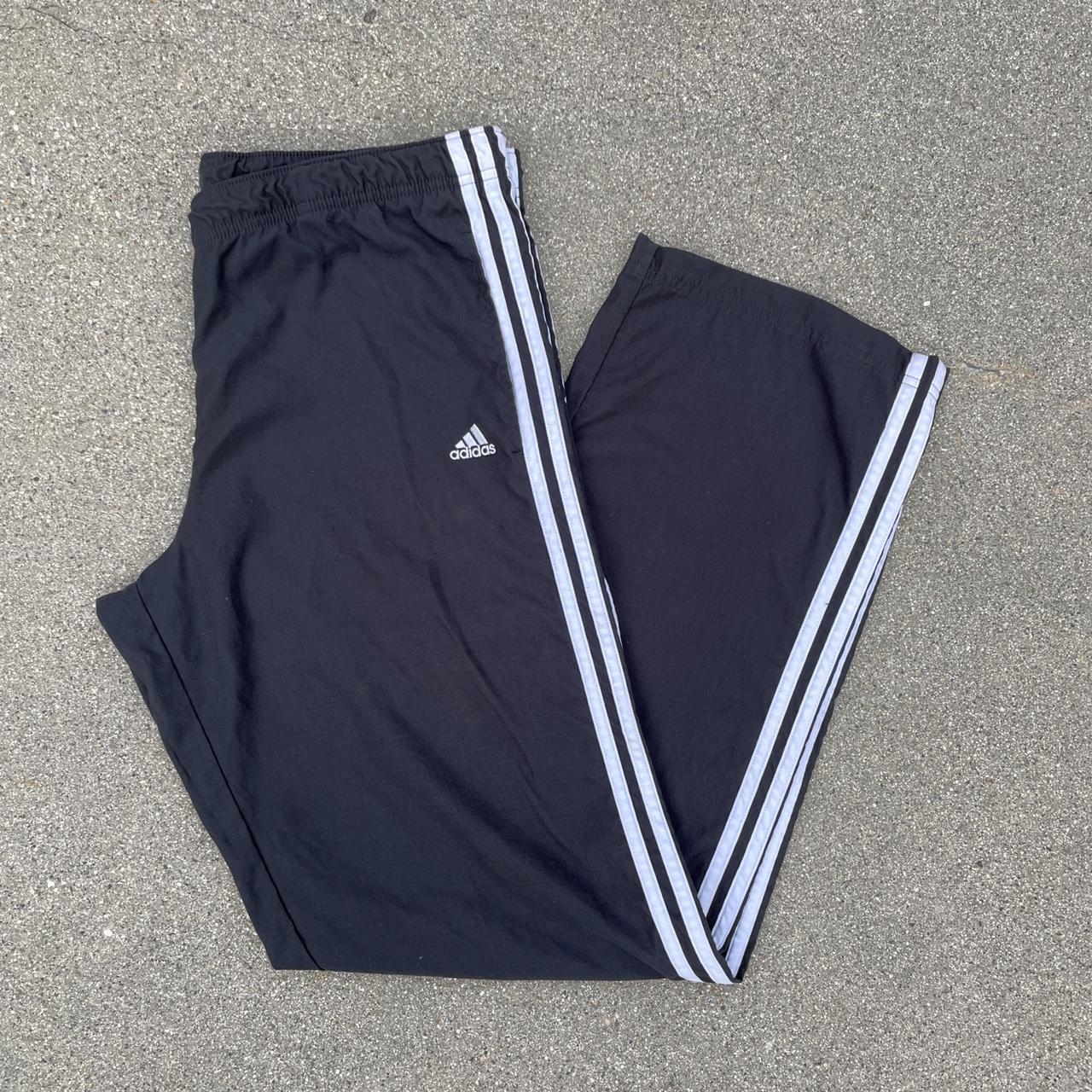adidas 3 Stripe Knitted Pant - Black | Tennis-Point