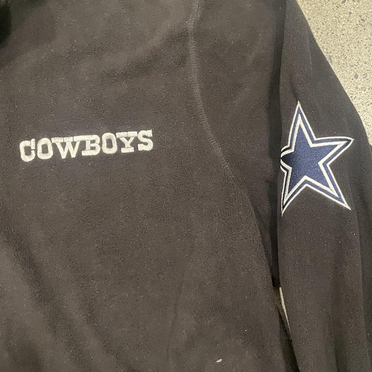 VINTAGE REWORKED/NFL Dallas Cowboys Cropped Fleece - Depop