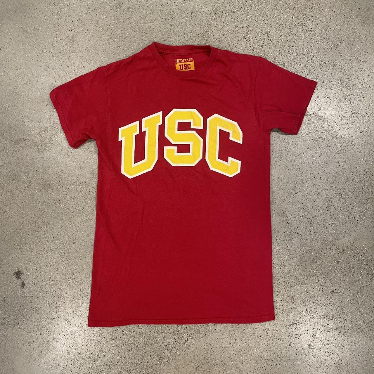 Classic Vintage USC Trojans T-shirt Women's Size... - Depop