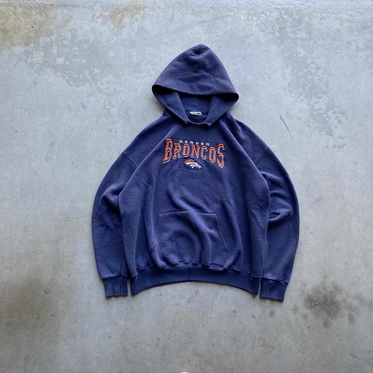 Vintage 90's baggy Denver Broncos sweatshirt In - Depop