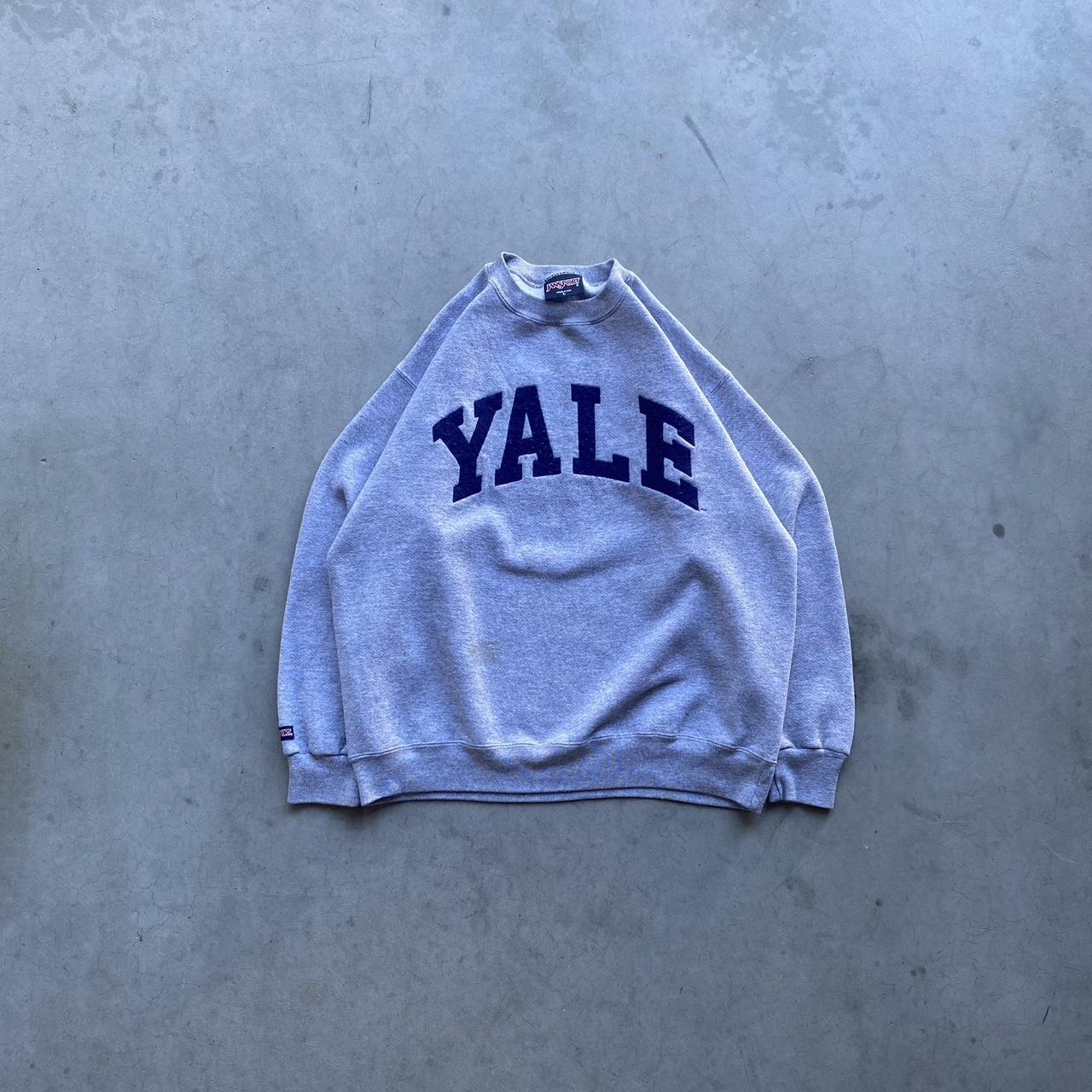 vintage 2000s Yale crewneck size L • Small stains... - Depop