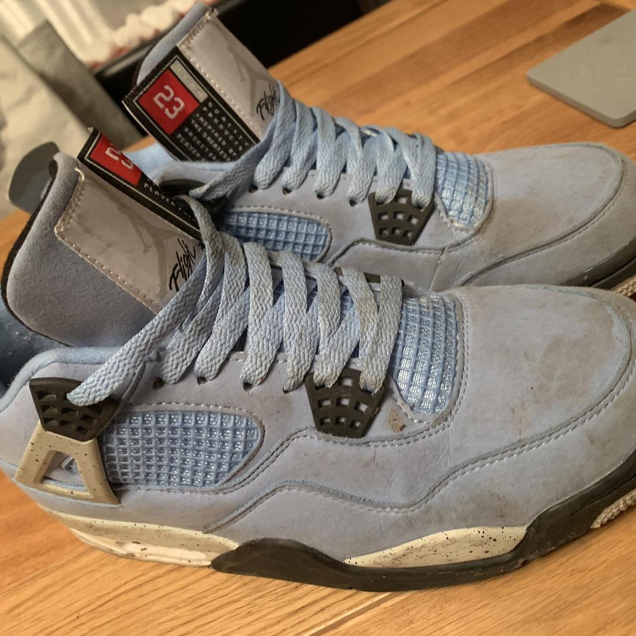 blue suede jordan 4s