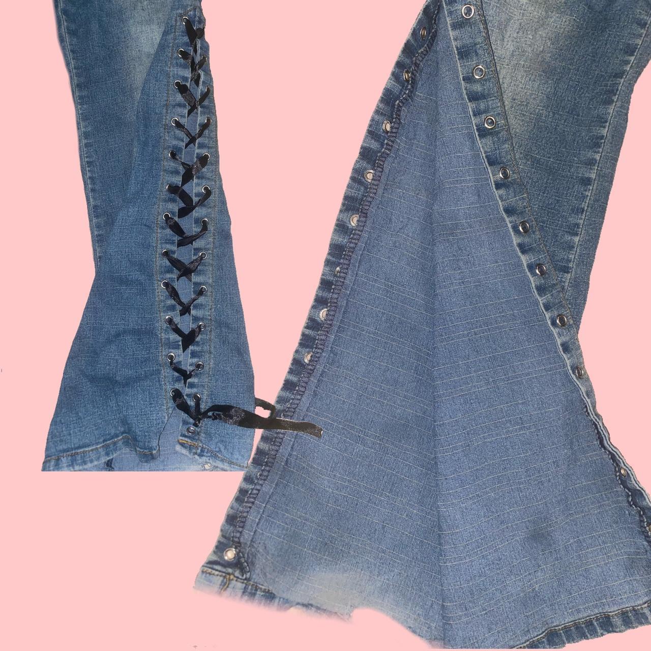 Lace up lowrise jeans! depending on how tight you... Depop
