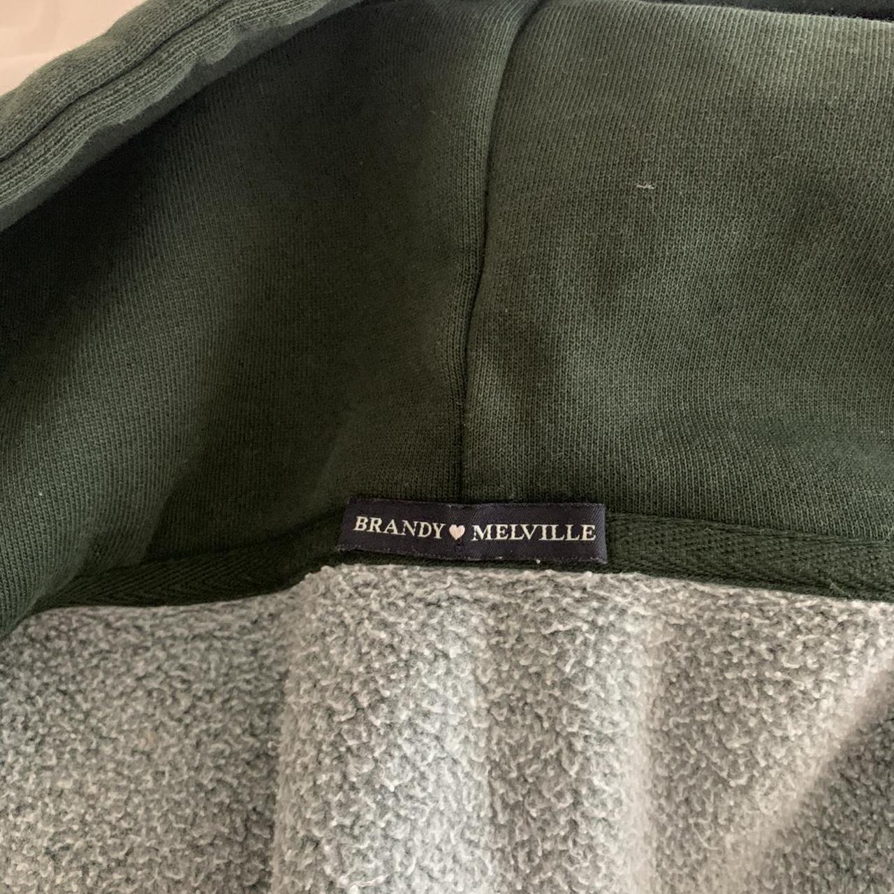 Brandy Melville green zip up hoodie. In perf... Depop