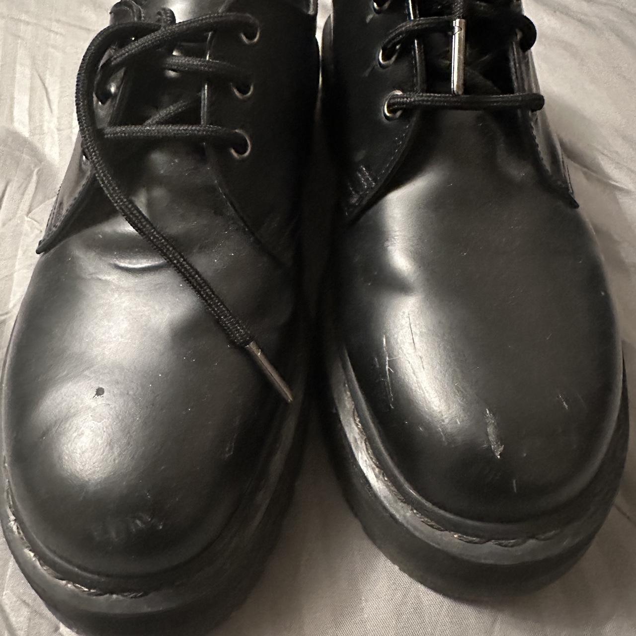 Dr. Martens Men's Black and Yellow Boots | Depop