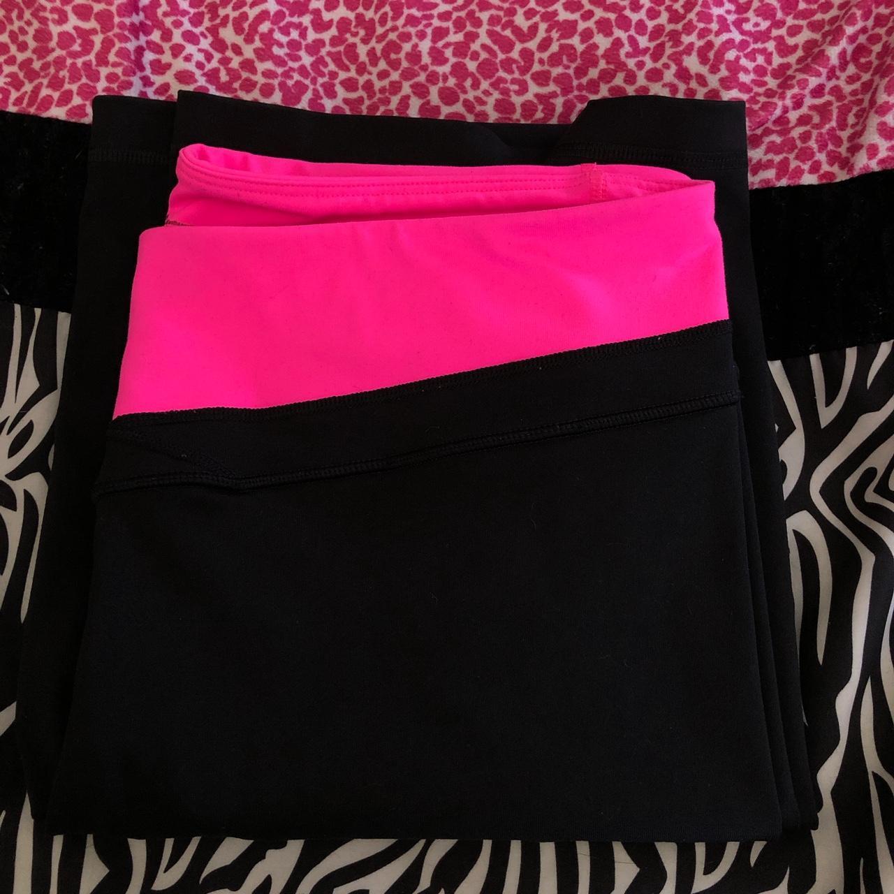 Victoria's Secret PINK Pink Zebra Black Yoga Pant Flare Leggings