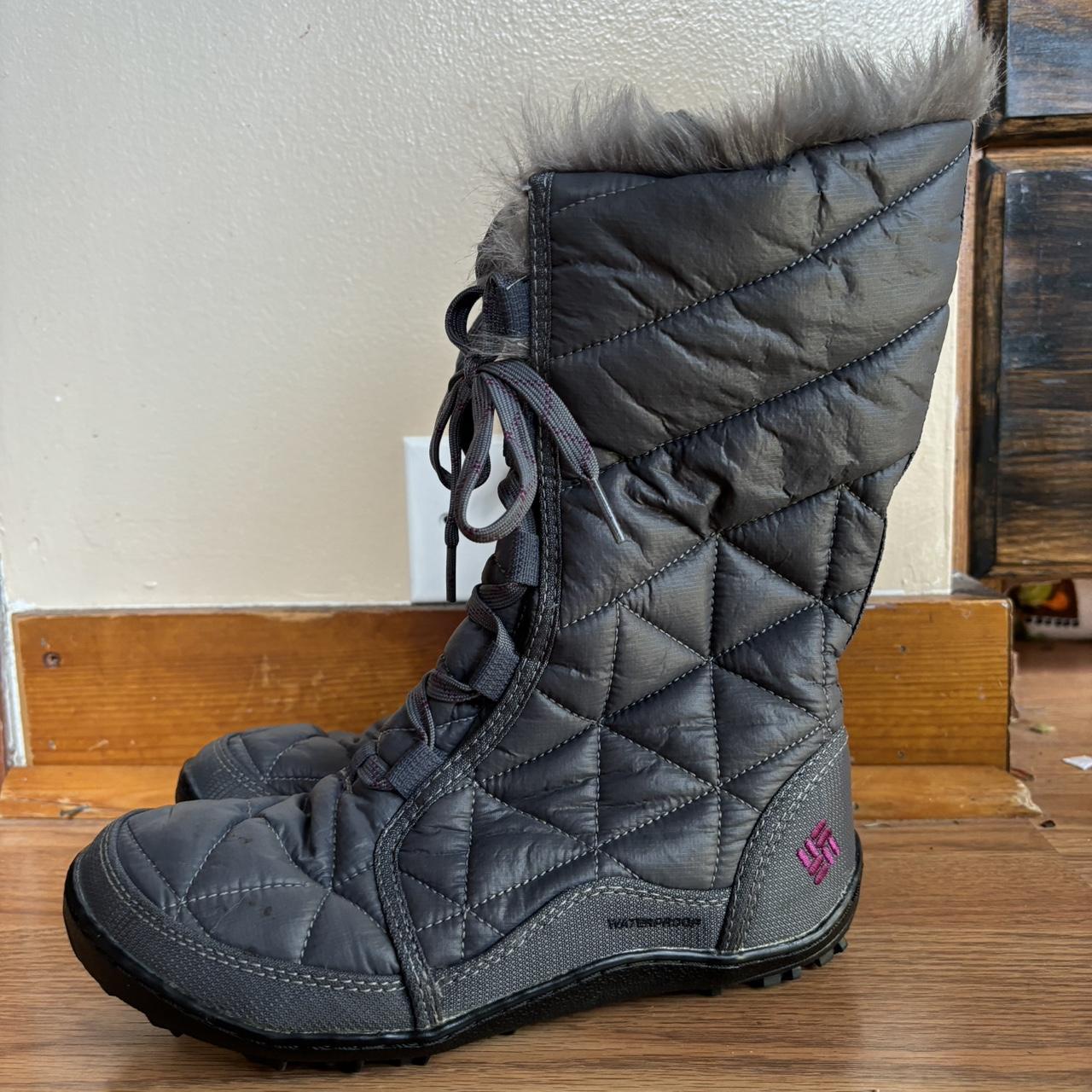 Perfect condition Columbia Snow boots grey with fur