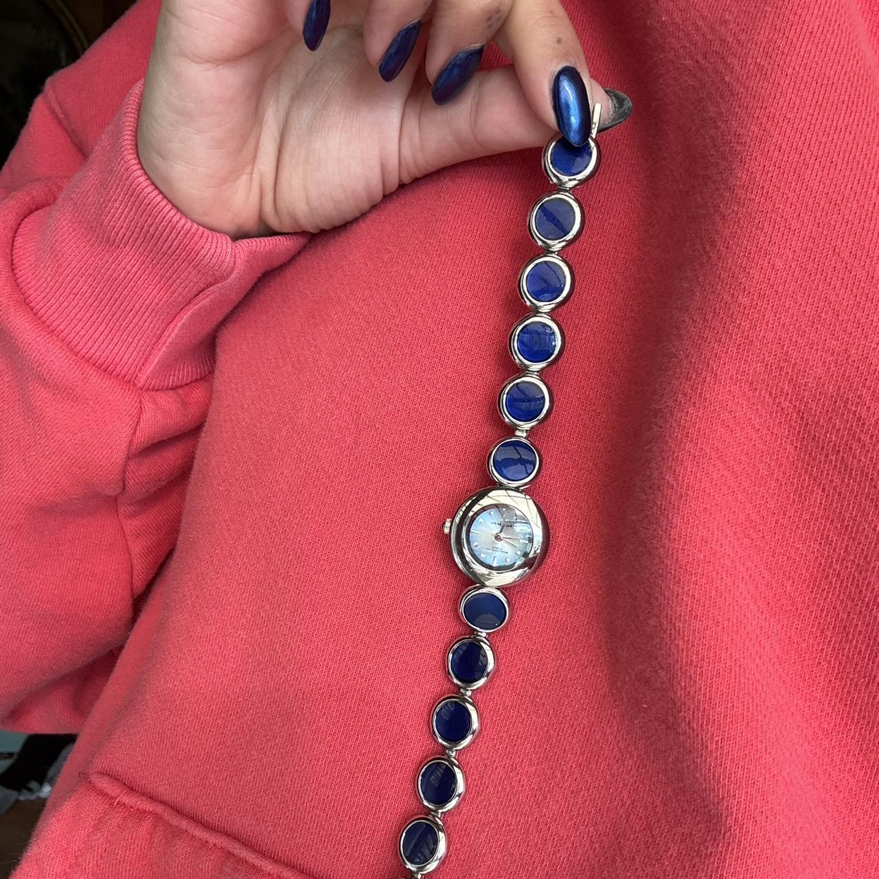 Stunning navy/royal blue Paul Jardin watch stainless... Depop