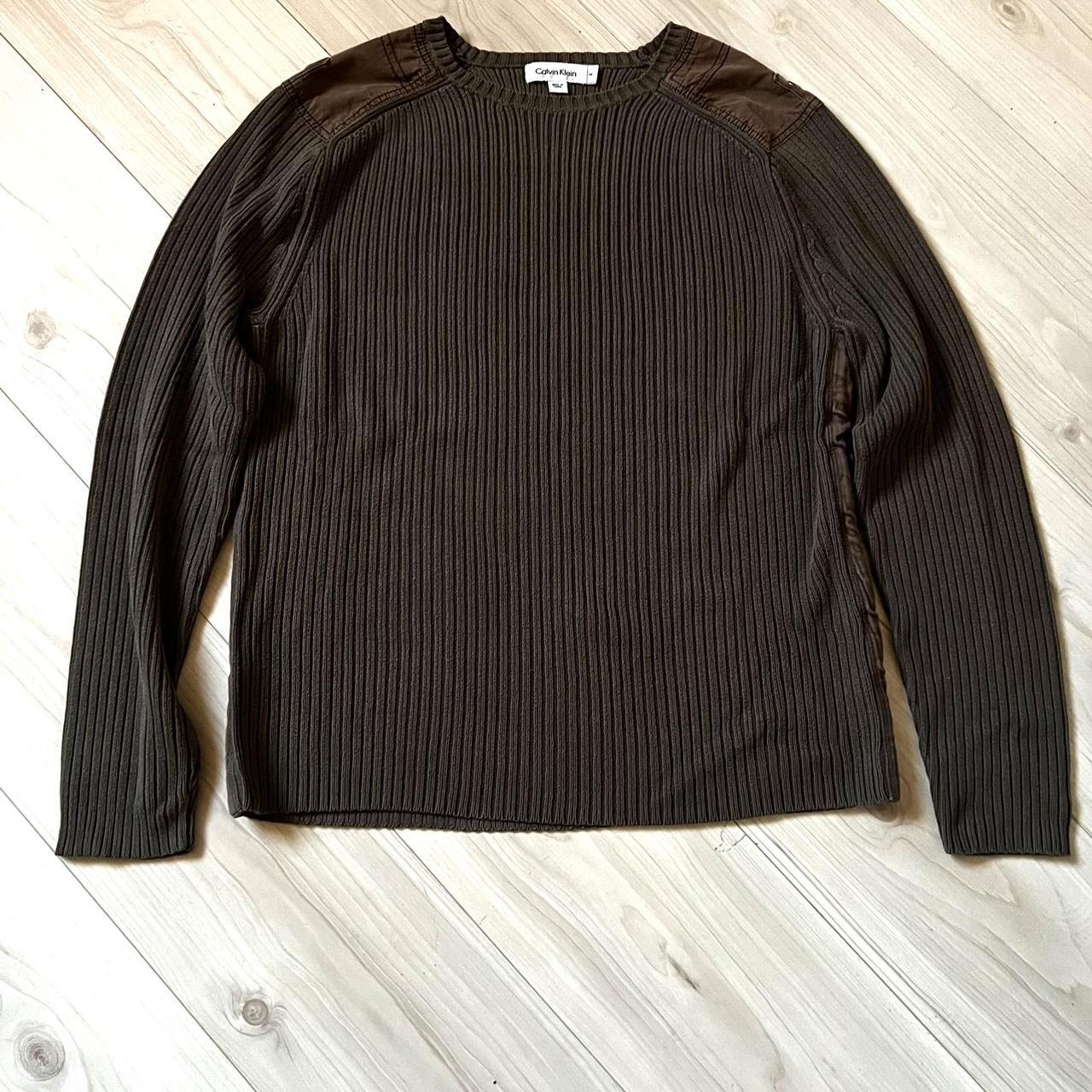 Calvin Klein Ribbed Sweater Has dope (very y2k)... - Depop