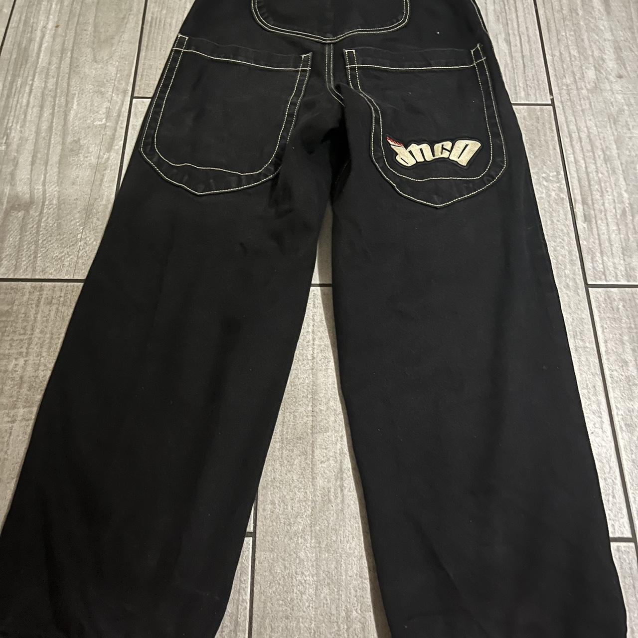 Black low down Jnco jeans real jnco some... - Depop