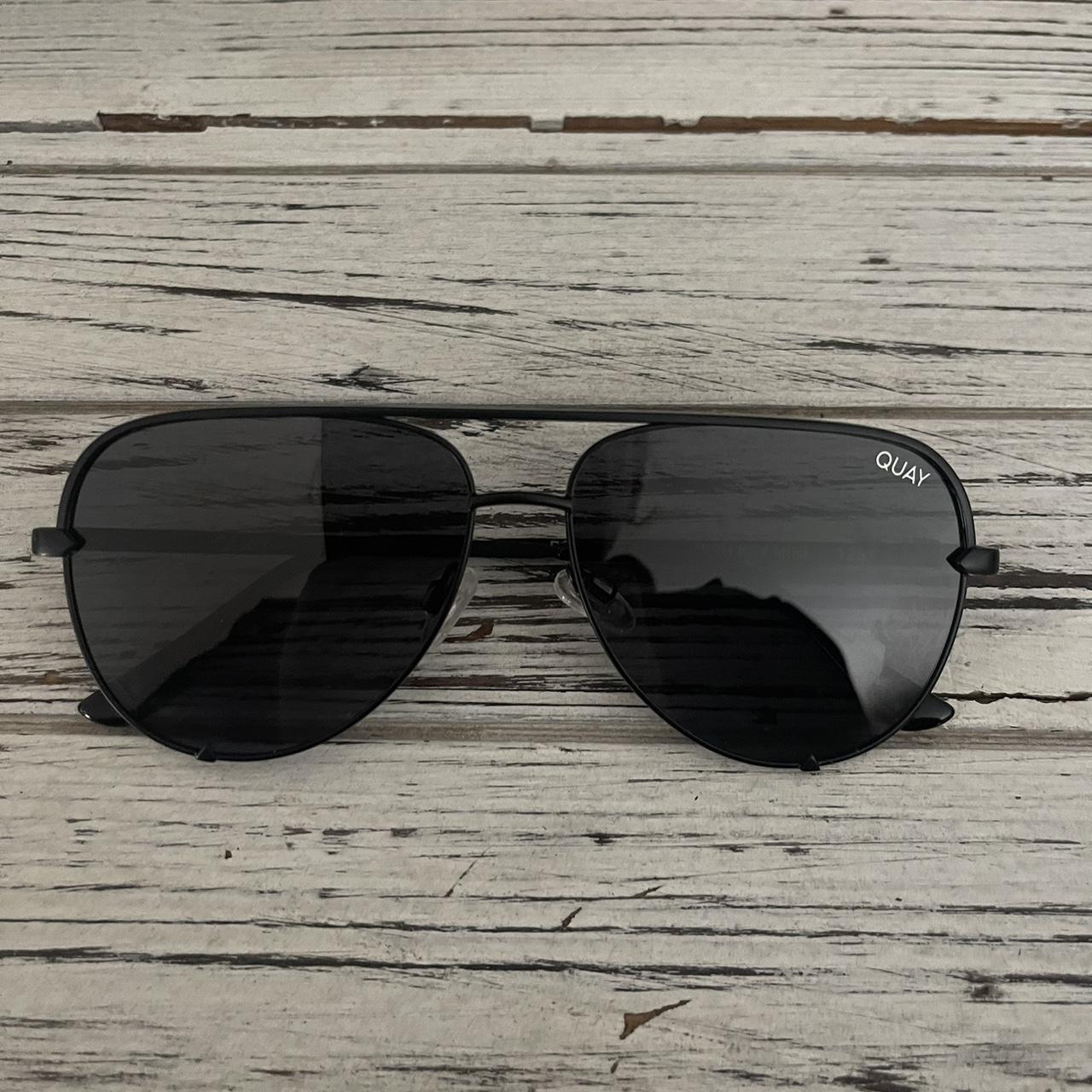 Quay Australia Women's Black Sunglasses Depop