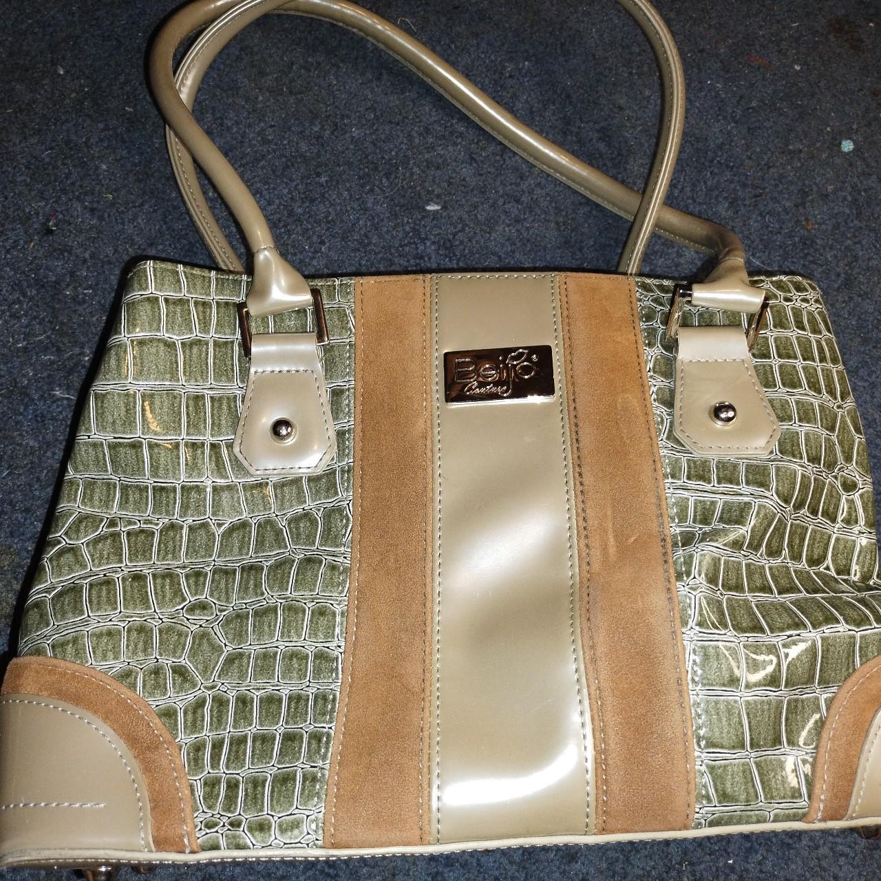 Beijo Couture faux crocodile skin shoulder bag Depop