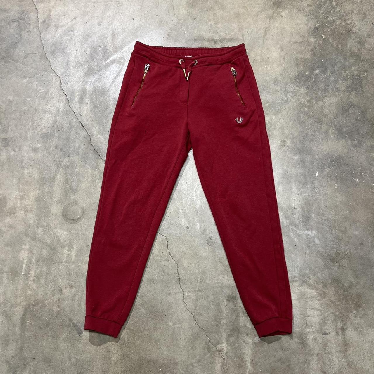 True Religion Red Sweatpants Size XS Depop