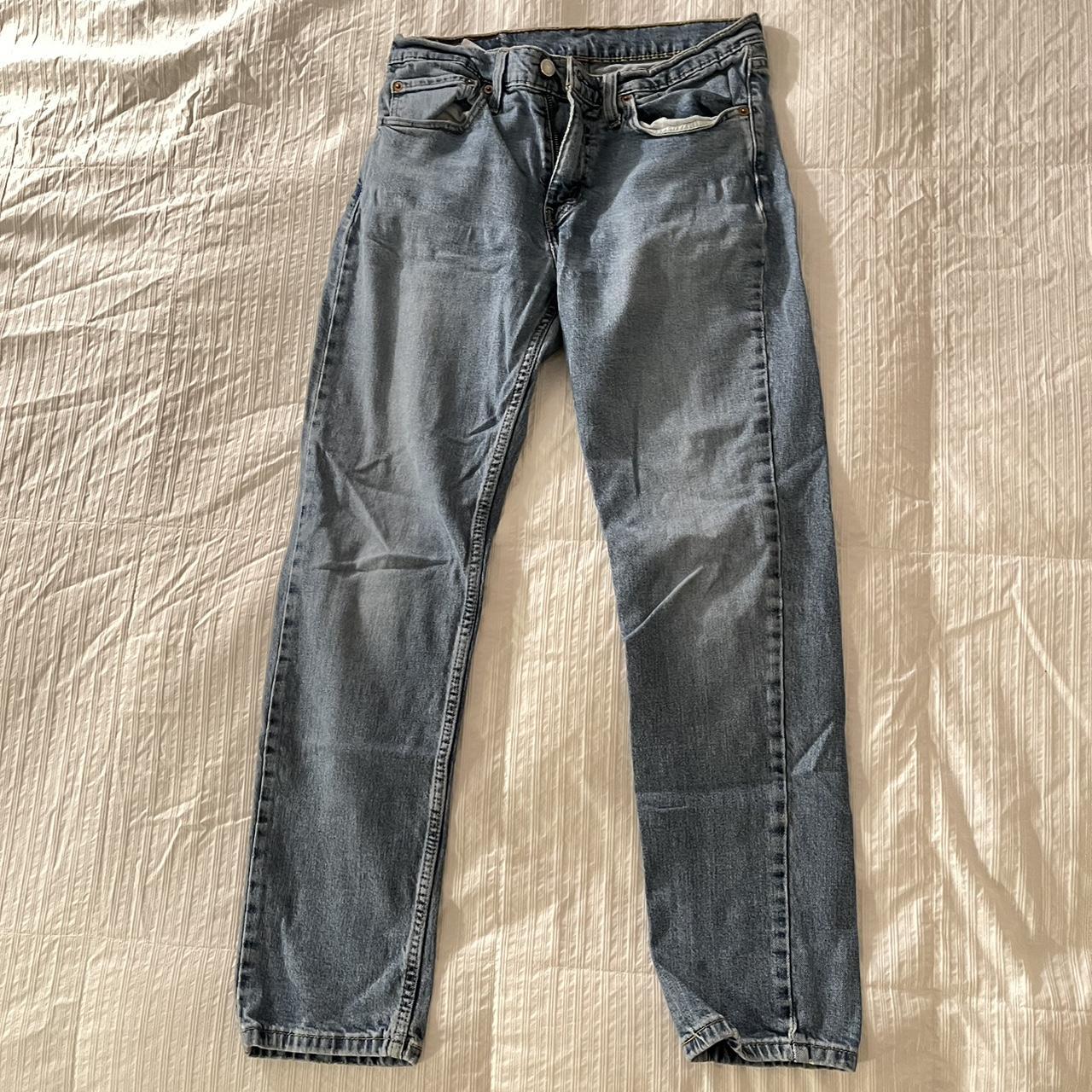 Levi s Worn Thrifted Light Blue Slim fit 32x30 Jeans Depop